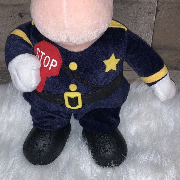 Vintage 1999 CVS Stuffins FROSTY THE SNOWMAN Traffic Cop. 13" Plush Doll - Picture 3 of 9